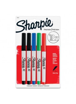 Ultra Fine Marker Point Type - Assorted - 5 / Pack - san37675pp
